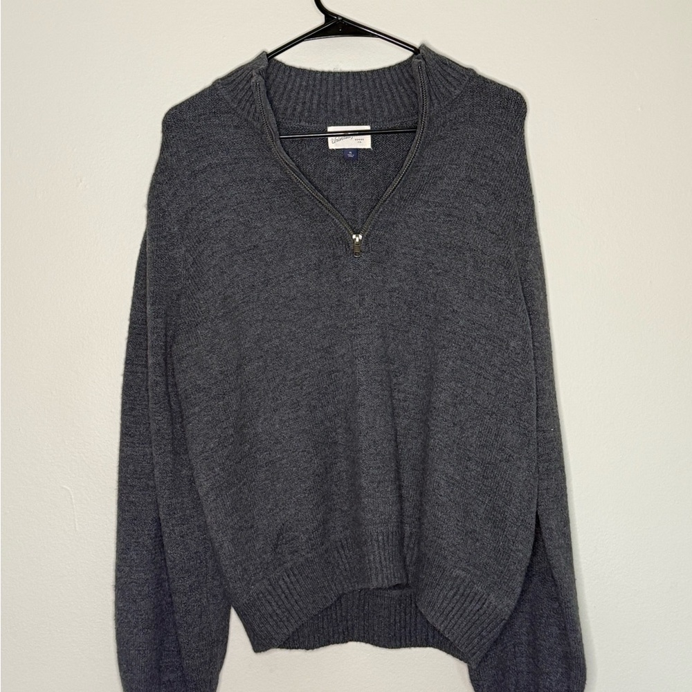 Universal Thread Dark Gray Women's Half-Zip Sweater